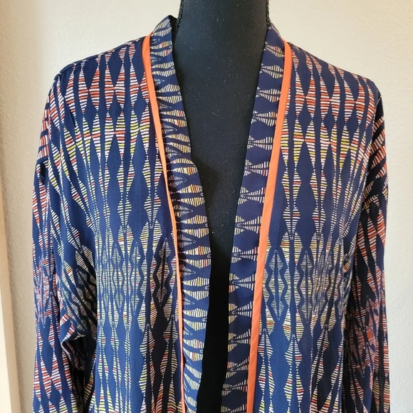 Evereve ALLISON JOY Kimono Cardigan Tribal Vibe Open Front - Picture 2 of 11